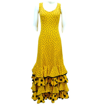dress, performance, ruffles, polka dots, sleveless, mint green, bougainvillea, mustard, green
