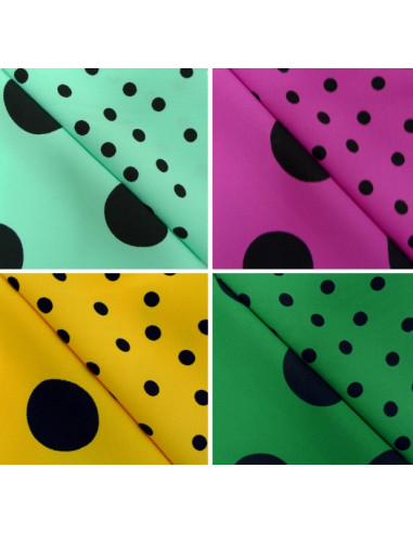 VESTIDO CON 4 VOLANTES DOBLES, TALLA ESTÁNDAR