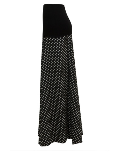 KNITTED SKIRT WITH CREPE (CHOOSE YOUR COLOR)