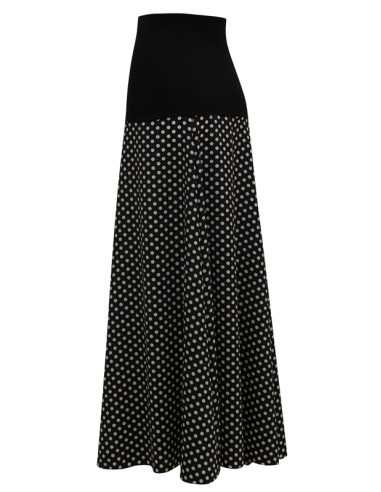 KNITTED SKIRT WITH CREPE (CHOOSE YOUR COLOR)