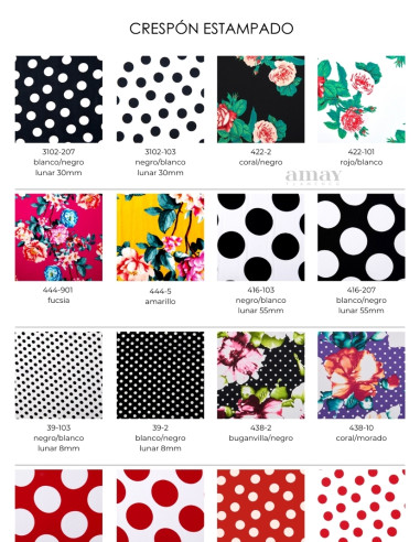 FALDA DE COLA 4 VOLANTES A MEDIDA, CRESPÓN (ELIGE TU COLOR)