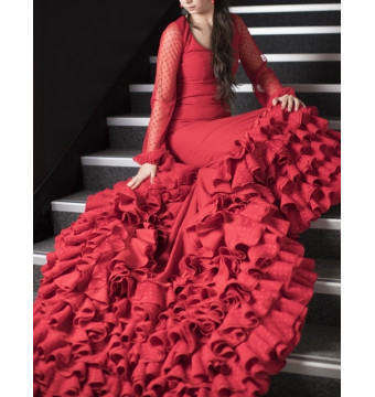 bata de cola, train skirt, professional use, flamenco costumes