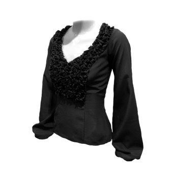 Shirt, performance, customizable, professional costume, polka dots, flamenco, made to measure, garrucha 2