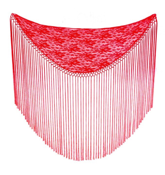 outfit completo, falda, top, camiseta, mantoncillo, broche, rojo 2