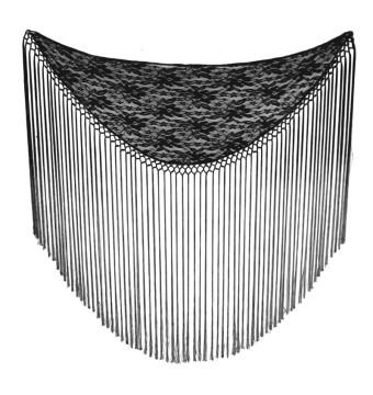 outfit completo, falda, top, camiseta, mantoncillo, negro 2