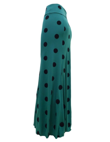 VELVET POLKA DOTS BASIC SKIRT