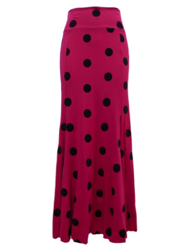 VELVET POLKA DOTS BASIC SKIRT