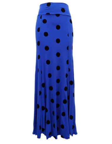 VELVET POLKA DOTS BASIC SKIRT