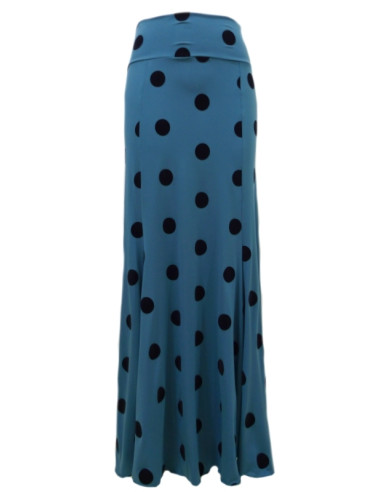 VELVET POLKA DOTS BASIC SKIRT