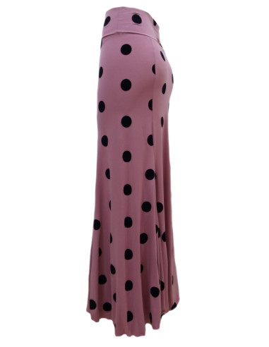 VELVET POLKA DOTS BASIC SKIRT