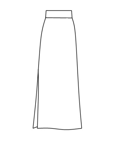 FITTED SKIRT, 'RIOJA' RED COLOR