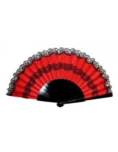 LARGE FAN / PERICÓN, WITH LACE