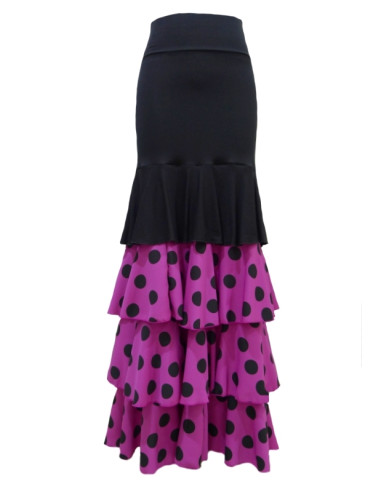 KNITTED SKIRT WITH CREPE (CHOOSE YOUR COLOR)