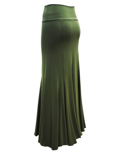 BASIC SKIRT, OLIVE GREEN COLOR