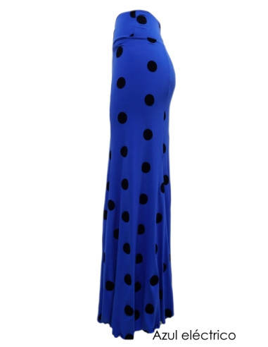 FALDA SENCILLA CON LUNARES DE TERCIOPELO