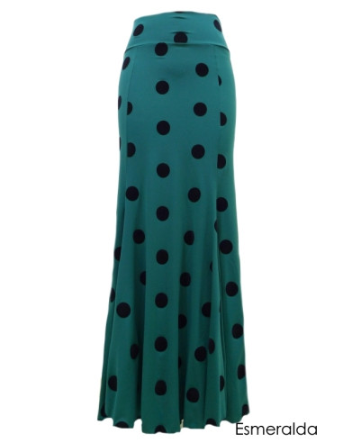 VELVET POLKA DOTS BASIC SKIRT