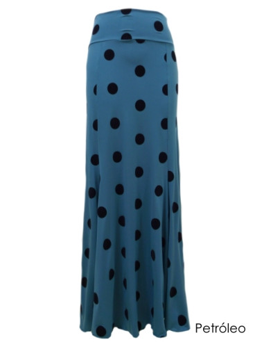 VELVET POLKA DOTS BASIC SKIRT