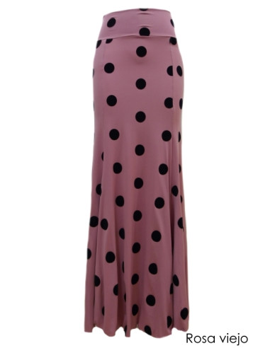 VELVET POLKA DOTS BASIC SKIRT