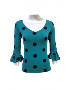 CAMISA CON LUNARES DE...