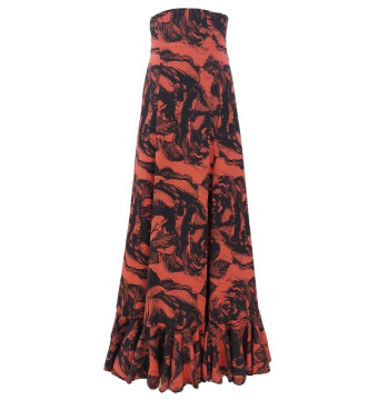 falda, escenario, flamenco, enagua, coral negro