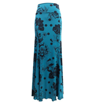 falda ensayo, lunares, flores, falda de punto, lycra, vestuario flamenco 2