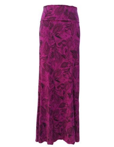 BASIC SKIRT WITH PRINTED FABRIC