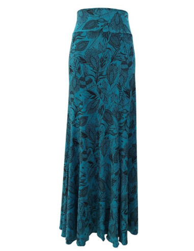 BASIC SKIRT WITH PRINTED FABRIC