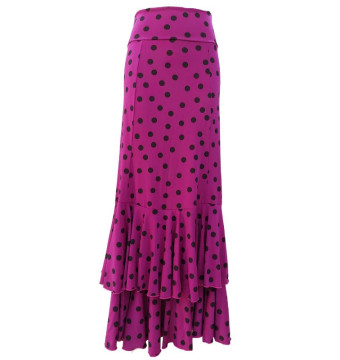 falda ensayo, lunares, falda de punto, lycra, vestuario flamenco 2