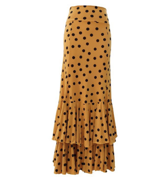 falda ensayo, lunares, falda de punto, lycra, vestuario flamenco