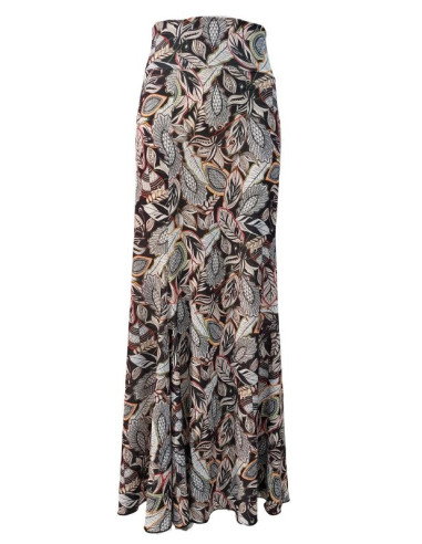 BASIC SKIRT WITH PRINTED FABRIC