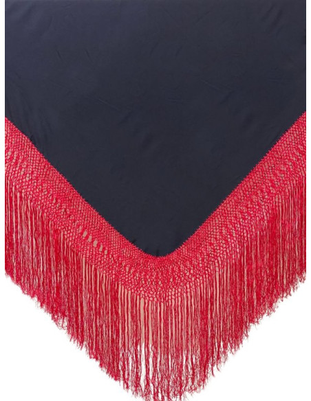 602 NG/RJ, shawl, hand-made, silk, fringe, practice