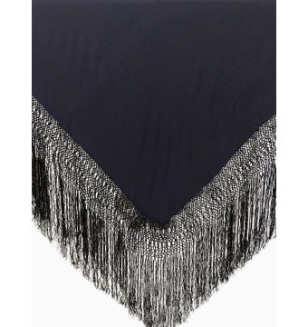602 NG, shawl, hand-made, silk, fringe, practice