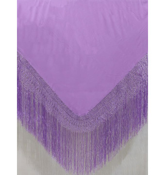 602 MV, shawl, hand-made, silk, fringe, practice