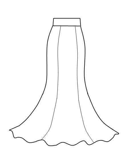 BASIC SKIRT, AMBER COLOR