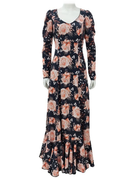 performance dress, customizable, flowers, floral