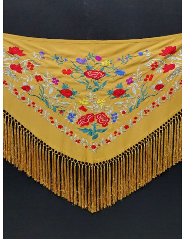 mantoncillo, bordado, complementos flamenca