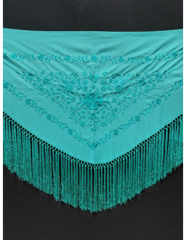 shawl, embroidered, embroidery, flamenca accessories
