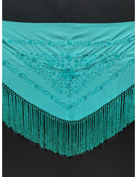 shawl, embroidered, embroidery, flamenca accessories