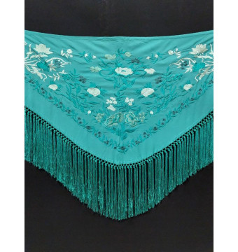 shawl, embroidered, embroidery, flamenca accessories