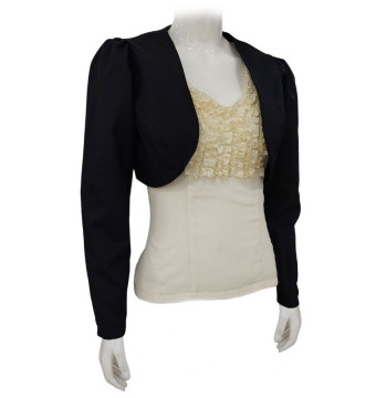 chaquetilla, vestuario flamenco, negro, crudo, personalizable, mangas