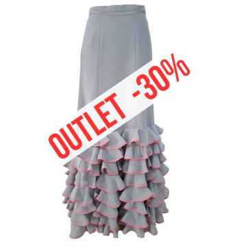 falda de escenario, falda de volantes, outlet
