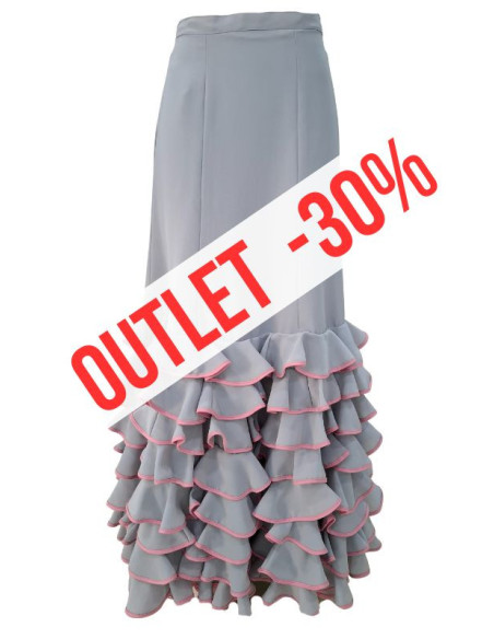 falda de escenario, falda de volantes, outlet