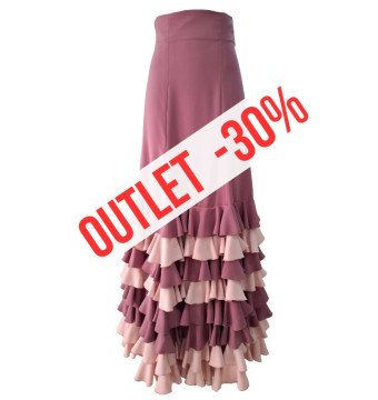 falda de escenario, falda de volantes, outlet