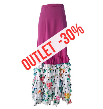 falda de escenario, falda de volantes, outlet
