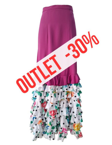 falda de escenario, falda de volantes, outlet