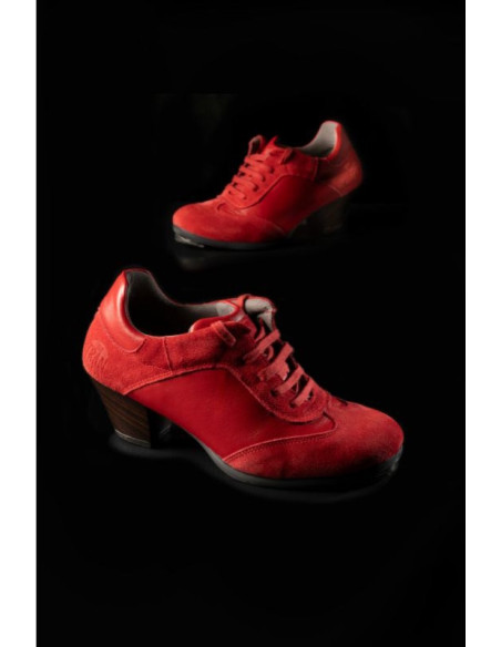dance shoes, training, health, wellness, hybrid, red, beige