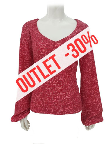 camisa de escenario, camisa flamenca, outlet, rojo