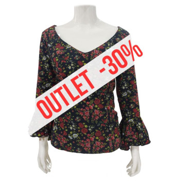 performance shirt, flamenca shirt, black, outtlet