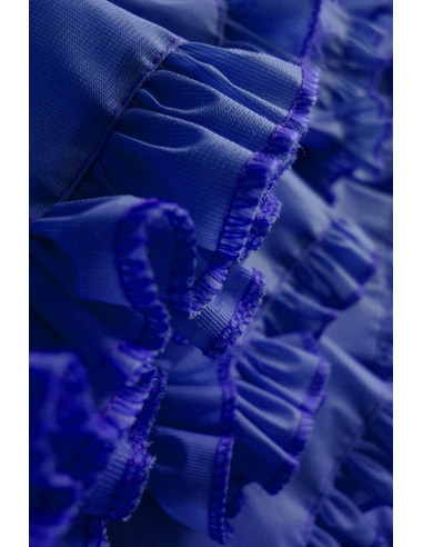 VESTIDO DE COLA 4 VOLANTES TALLA ESTÁNDAR, STRECH (ELIGE TU COLOR)