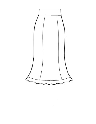 LACE OVERSKIRT, BLACK COLOR